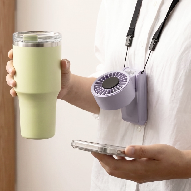 Quạt cầm tay gấp gọn LocknLock Foldable handheld fan 2 Màu - ENF326 - Hàng chính hãng