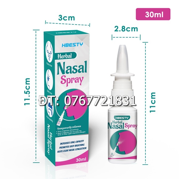 Dứt điểm viêm xoang, viêm mũi dị ứng, viêm mũi mãn tính, thông hốc xoang với chai xịt mũi Nasal Spray xuất xứ Nhật Bản loại 30 ml – Mã số 1215 - Nhà Cửa - Đời Sống / Dụng cụ nhà bếp / Dụng cụ làm bánh / Khuôn làm bánh 2000
