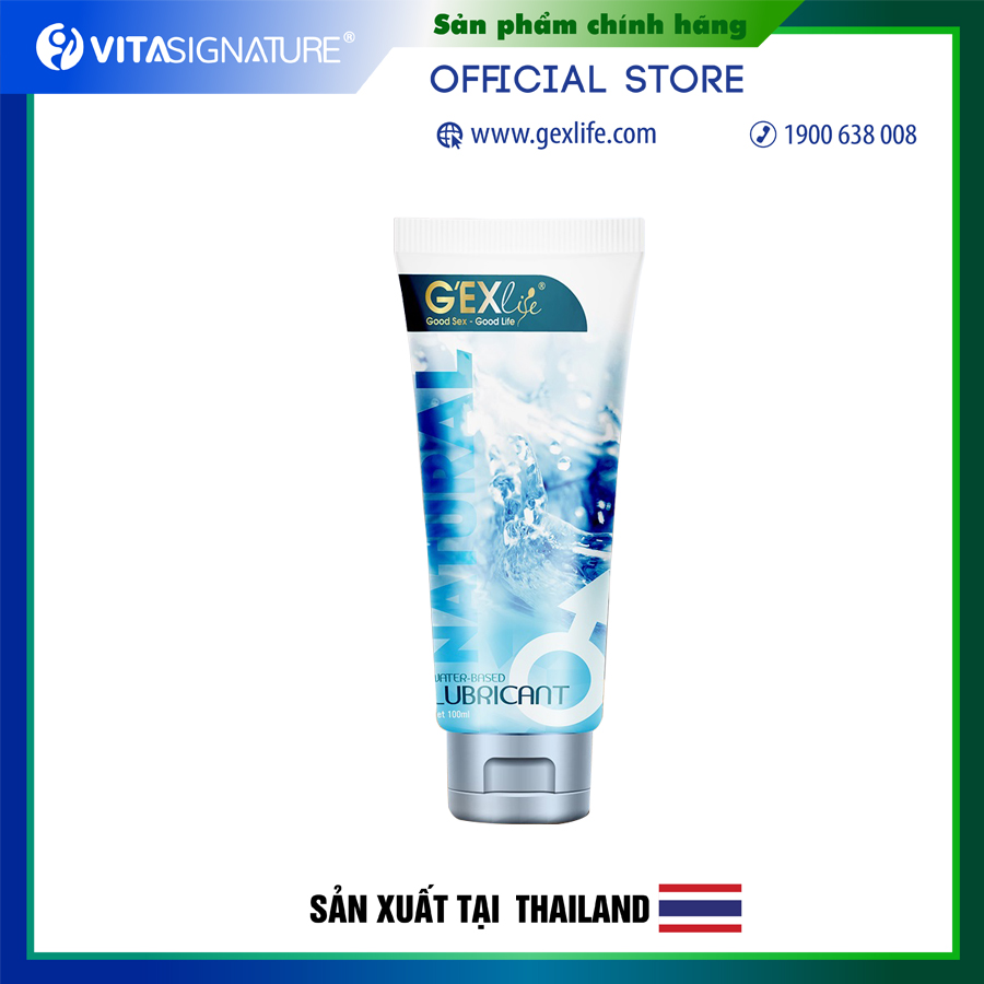 Tuýp 100ml - Gel bôi trơn G'EXlife - Natural - Không mùi
