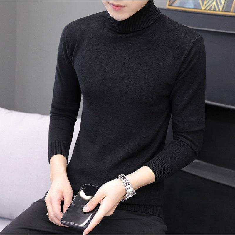 Áo len nam cao cổ thời trang nam Menswear , Áo len cổ lọ vặn thừng nhỏ mềm mại, ấm áp với phong cách hàn quốc