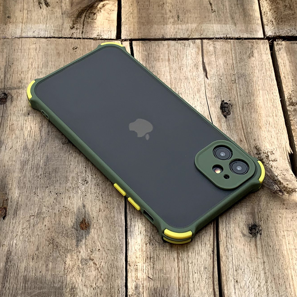 Ốp lưng chống sốc toàn phần màu lá mạ dành cho iPhone 11