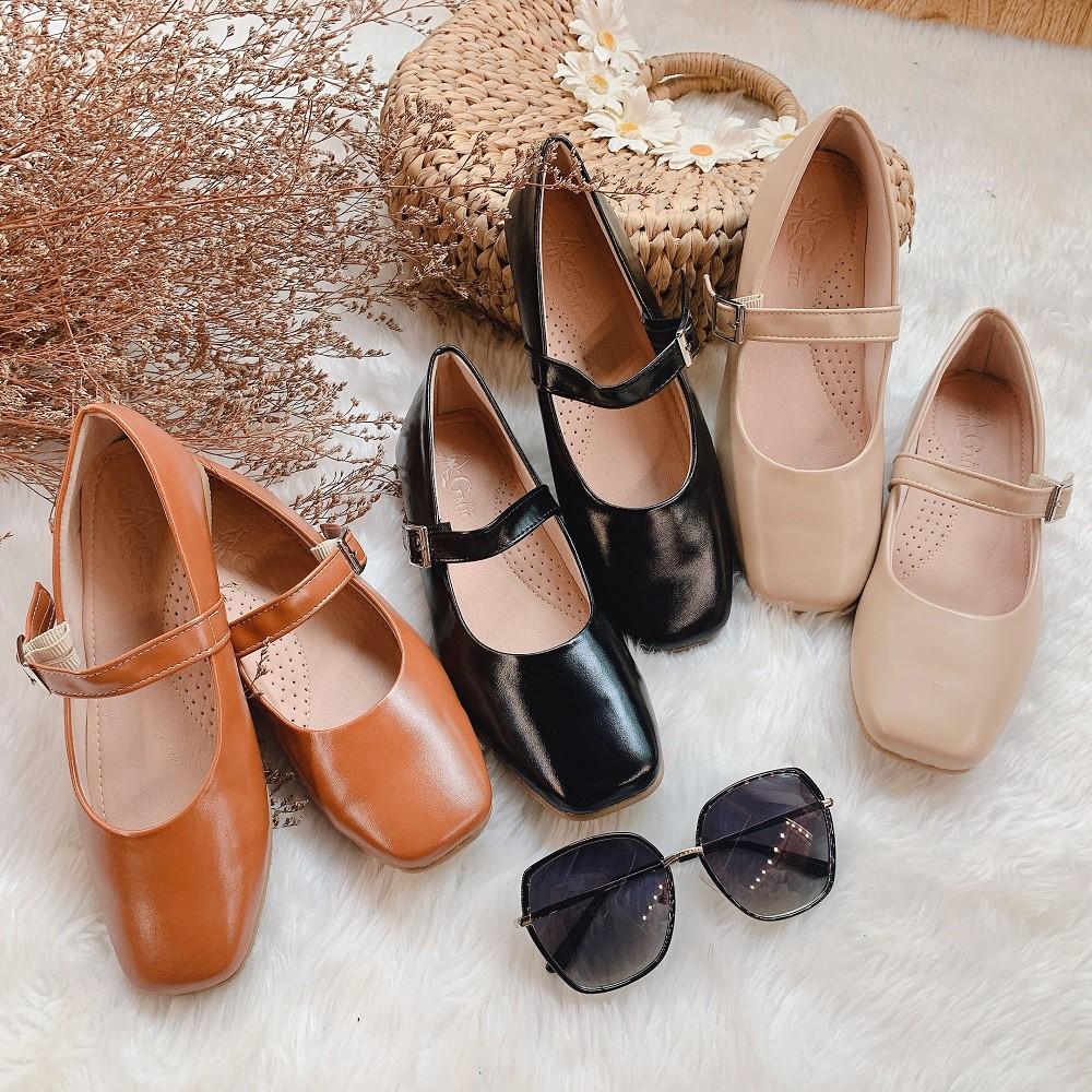 Giày Mary Jane Đế Bệt Thời Trang