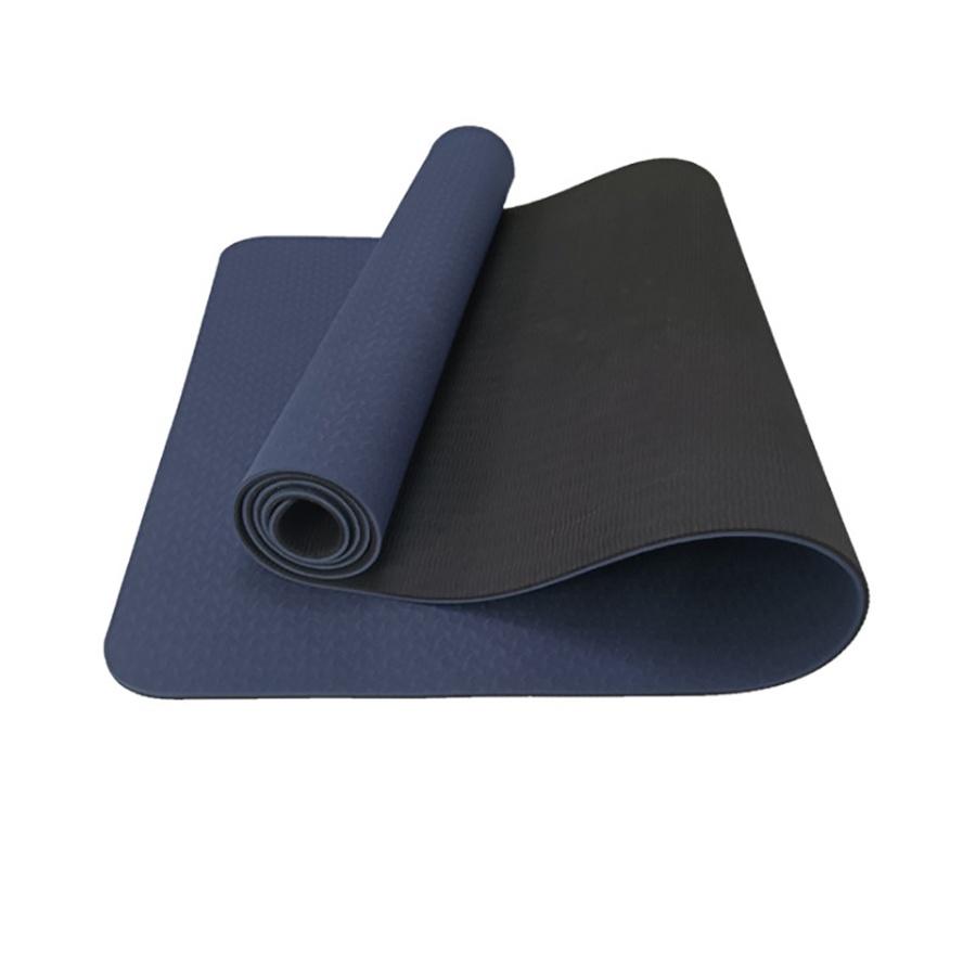 Thảm Tập Yoga Chống Trượt 2 Lớp Dày 6mm Chất Liệu Cao Su Non TPE Cao Cấp YOGA CAT