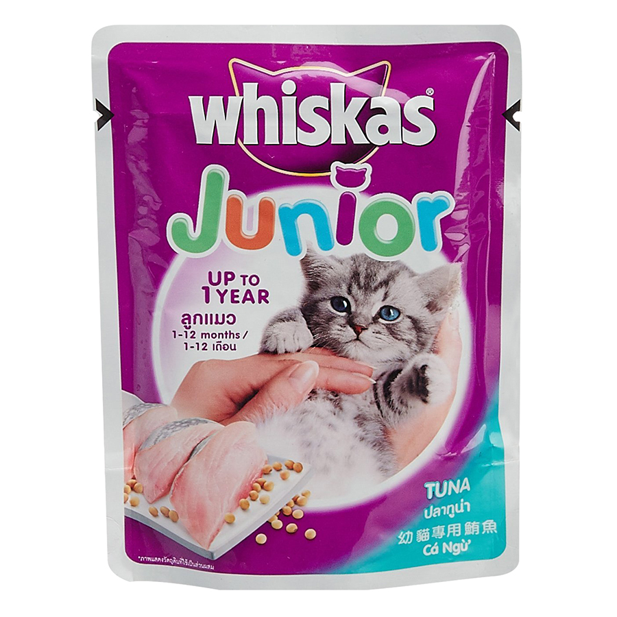 Thức Ăn Cho Mèo Vị Cá Ngừ Junior Pate Whiskas