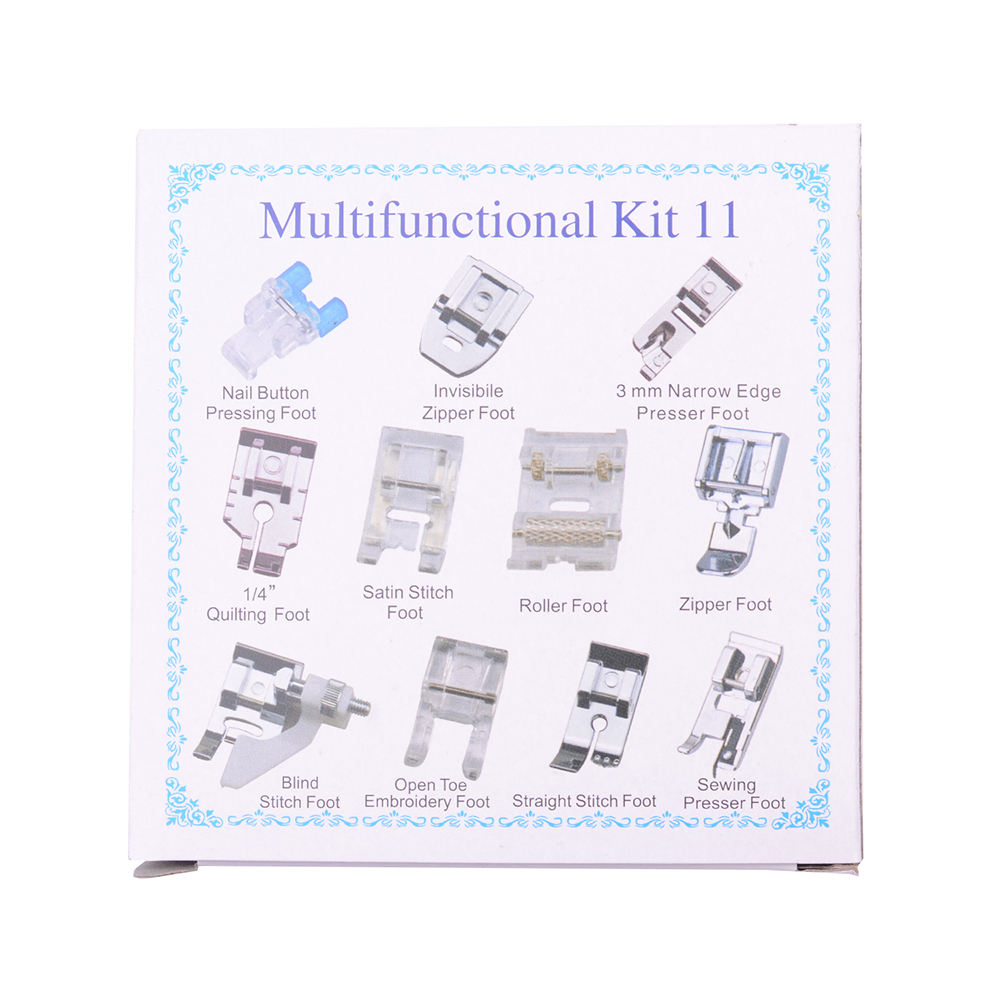 Bộ chân vịt máy may chuyên nghiệp 11 cái, thiết kế đơn giản và thiết thực, dễ sử dụng