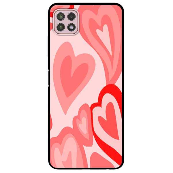 Ốp lưng dành cho Samsung Galaxy A22 / A22 - Tim Viền Hồng