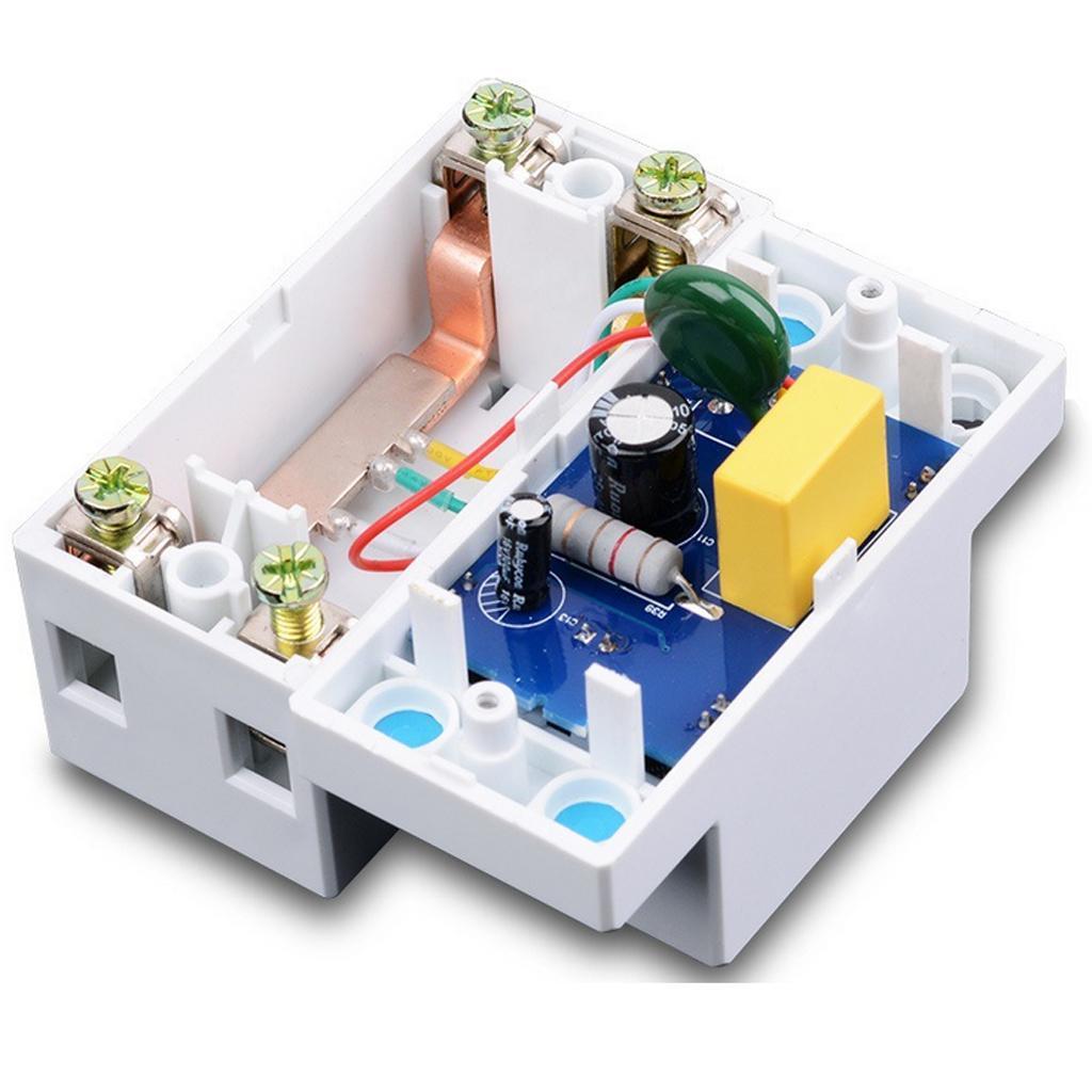 LCD DIN-Rail Type Hour Single Phase 2 Wire Energy Meter AC 220V