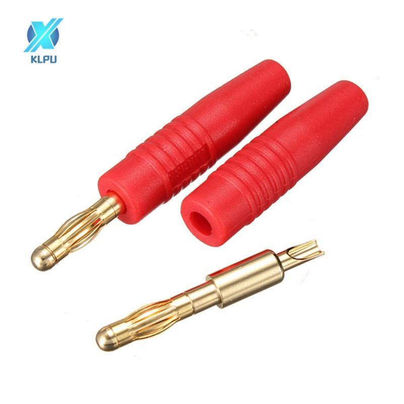 Set 4 Đầu Cắm Bắp Chuối Mạ Vàng 4mm Cho Loa