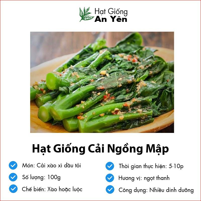 Hạt giống Cải Ngồng Mập, nhanh thu hoạch, dễ trồng, nảy mầm và năng suất cao