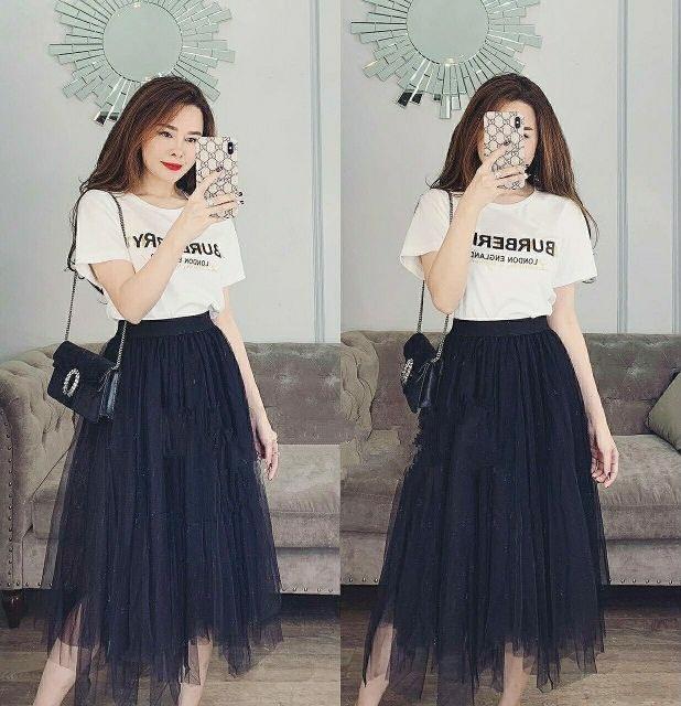 Chân váy tua nhọn cá tính