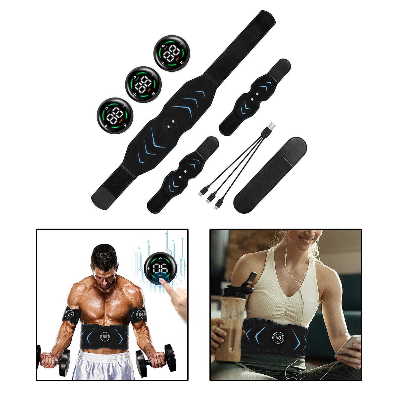 Ab Belt Abdominal Muscle Toner, Abs Stimulator Abs Belt Muscle Toning Belt for Men Women Training Device