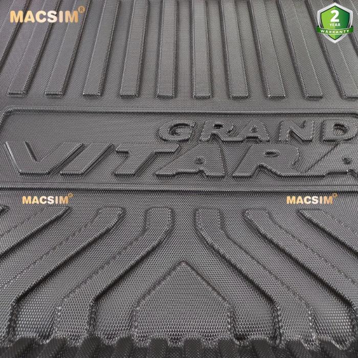 Thảm lót cốp Suzuki Vitara 2003- 2016 (qd) nhãn hiệu Macsim chất liệu tpv cao cấp màu đen hàng loại 2