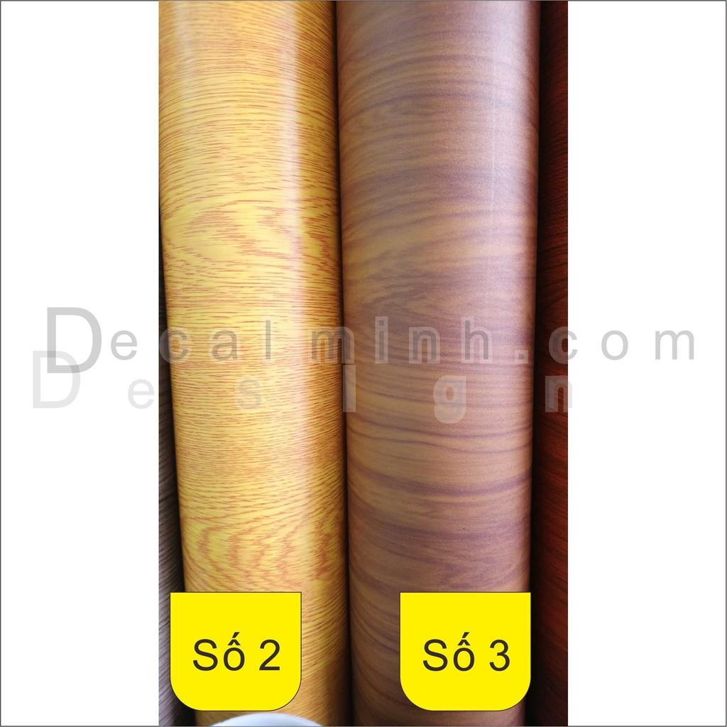 Vân gỗ Decal dán trang trí xe