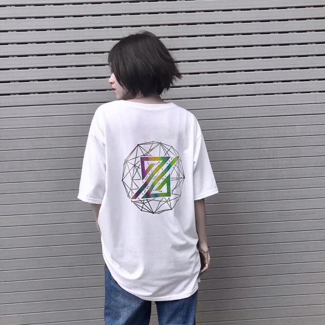Áo Thun Unisex Nam Nữ Bong Bóng Z Phản Quang Đa Sắc - Áo Phông Cotton Vải Đẹp 2 màu ĐEN,TRẮNG