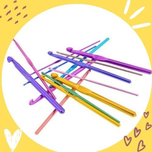 Kim móc len bằng kim loại để đan DIY handmade