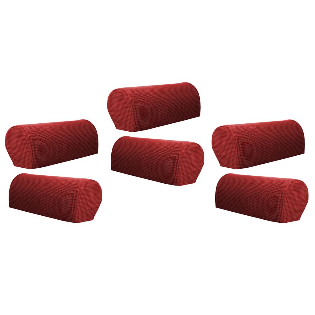 Set of 6 Flannel Furniture Sofa Armrest Covers Protectors
