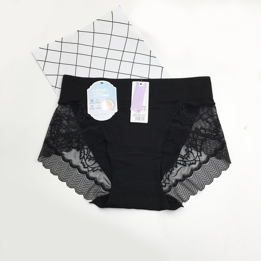 Combo 3 quần lót cotton viền ren cạp cao che mỡ bụng hiệu quả