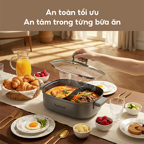 Nồi lẩu điện đa năng Bluestone MPB-7257 - Hàng chính hãng