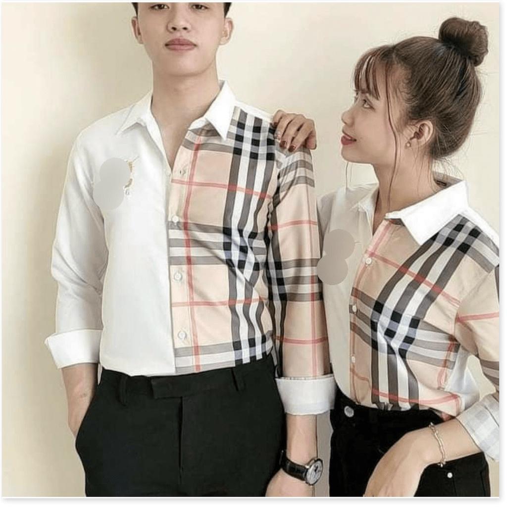 Áo sơ mi cặp đôi CỰC ĐẸP HOẠ TIẾT CARO DÀNH CHO CÁC CÁC BẠN TRẺ MẪU MỚI NHẤT HIỆN NAY