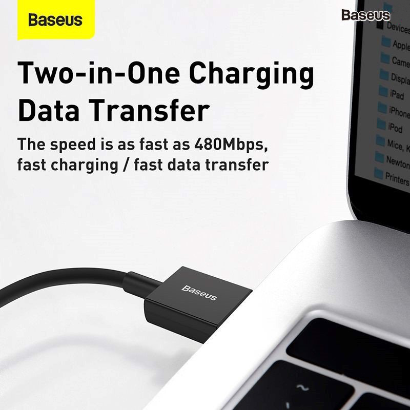 Cáp sạc nhanh Baseus Superior Series Type C 66W (6A/66W, 480Mbps, USB to Type-C, ABS+TPE, Fast Charging Data Cable ) - Hàng chính hãng