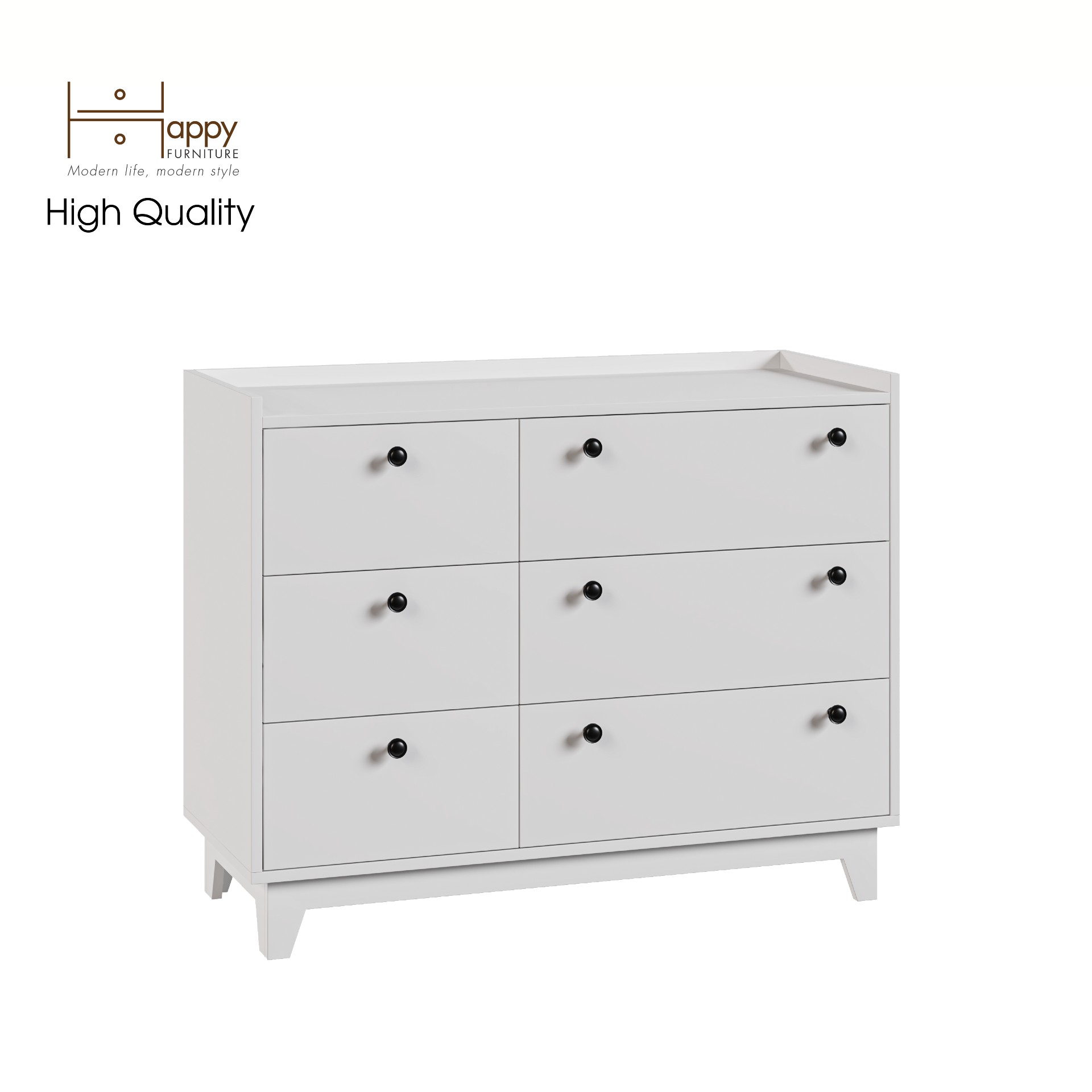 [Happy Home Furniture] KINA , Tủ đựng đồ 6 ngăn kéo , 106cm x 45cm x 84cm ( DxRxC), THK_073