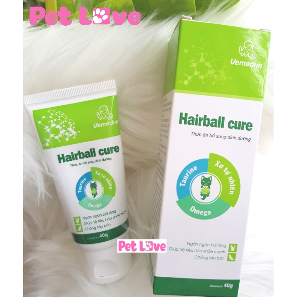 Hairball giảm búi lông, táo bón, nôn mửa; giúp bộ lông chó mèo khỏe đẹp