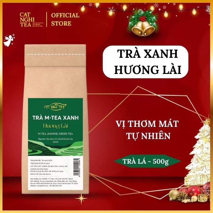 Trà Xanh Hương Lài [500g - Trà Lài vị thơm mát] Trà xanh CAT NGHI TEA, Nguyên liệu pha trà sữa và trà trái cây thơm ngon