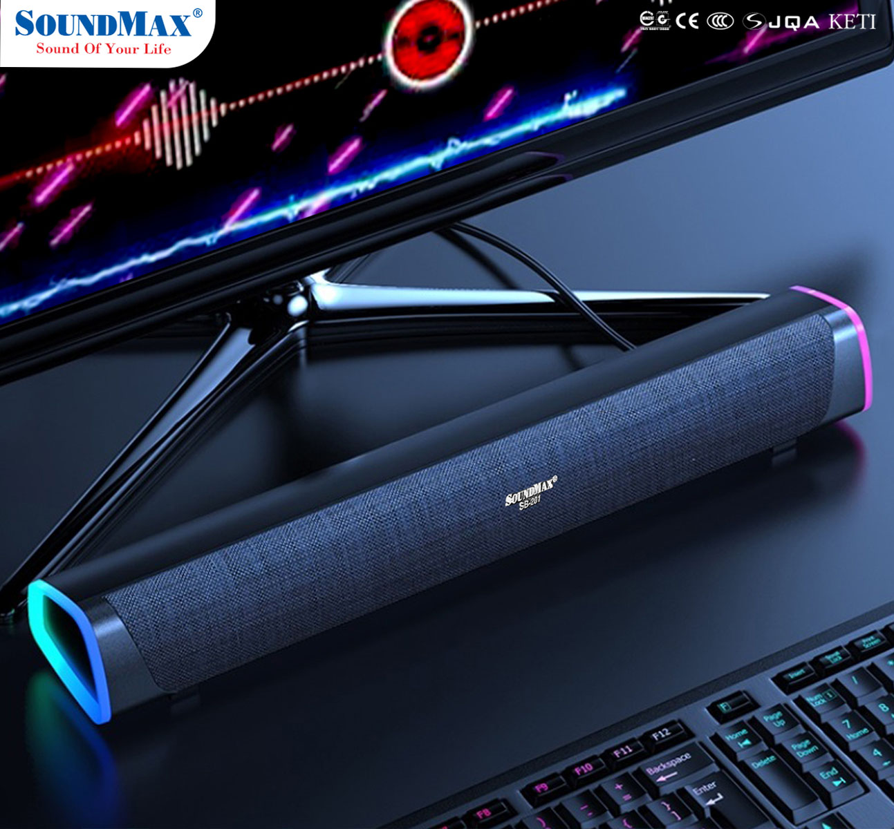 Loa thanh (soundbar) SoundMax SB201 - Hàng chính hãng.