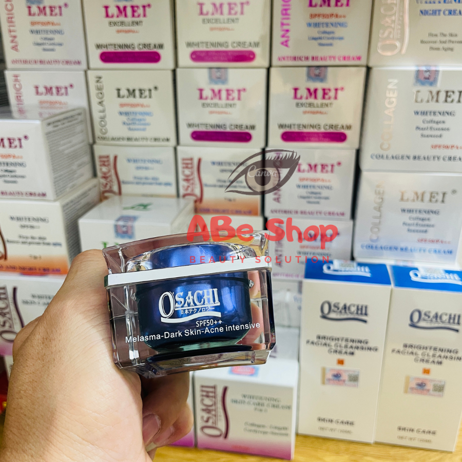 KEM O'SACHI XANH - XOÁ THÂM NÁM - TÁI TẠO DA - O'SACHI WHITENING MELASMA 20G