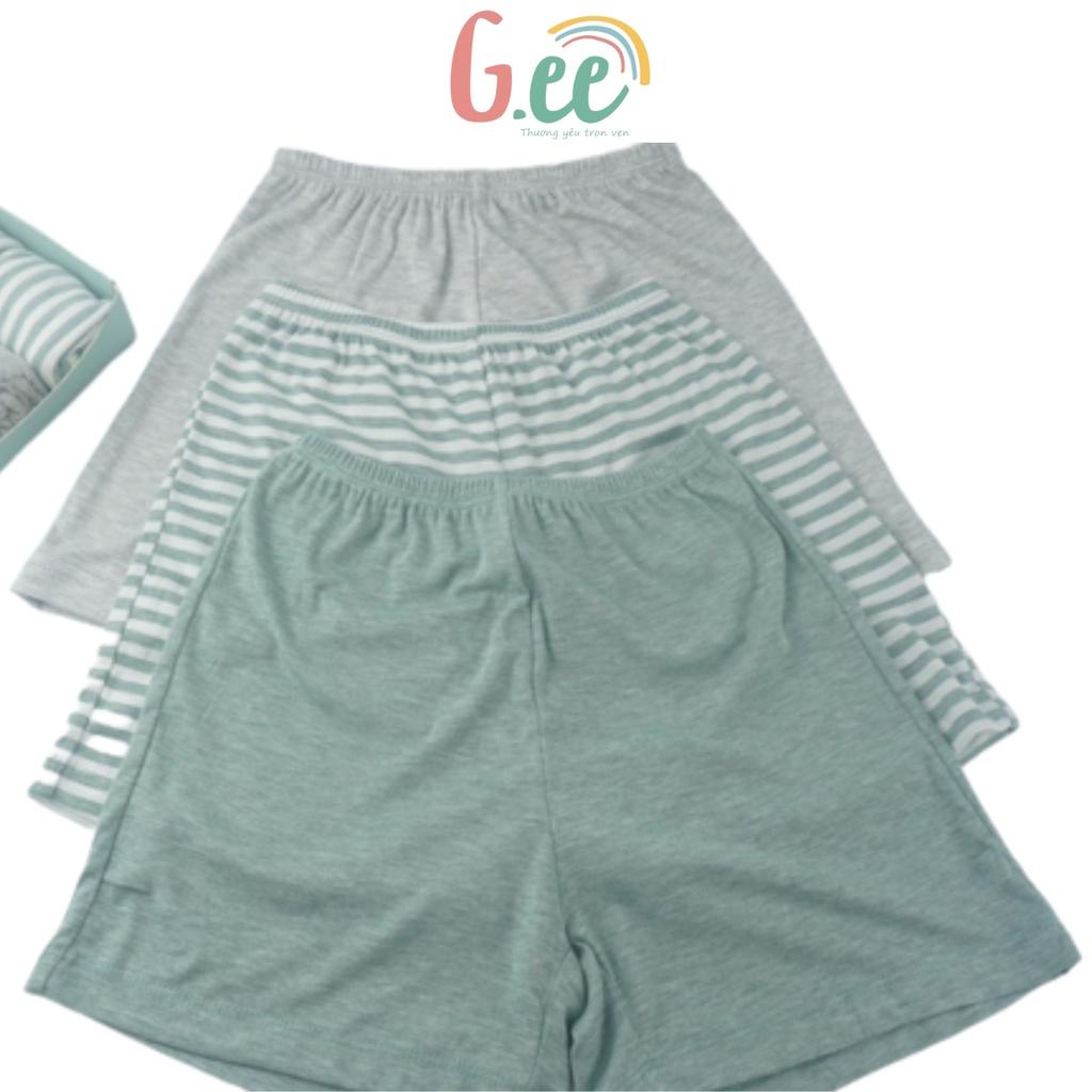 Quần Đùi Bé Trai Quần Thun Cộc Mặc Nhà Trẻ Em Vải Gỗ Sồi Mềm Mịn, Co Giãn, Thấm Hút, Có Size Đại