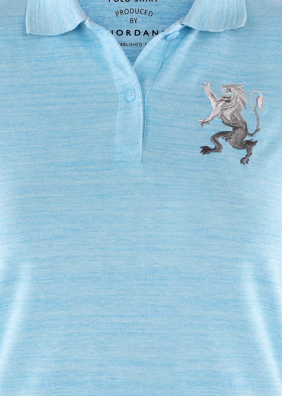 Áo Thun Có Cổ Tay Ngắn Nữ Giordano Polo Logo Sư Tử 0531920259