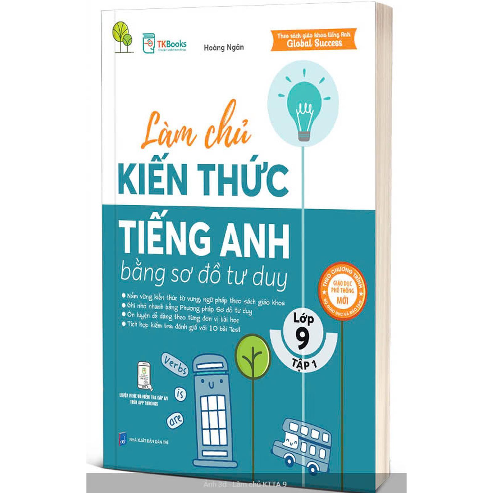 Làm Chủ Kiến Thức Tiếng Anh Bằng Sơ Đồ Tư Duy Lớp 9 - Tập 1 - Bản Quyền