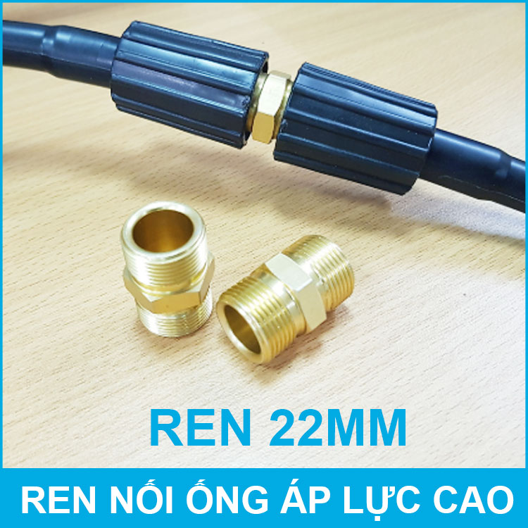 Ren nối ống dây áp lực cao ren 22mm