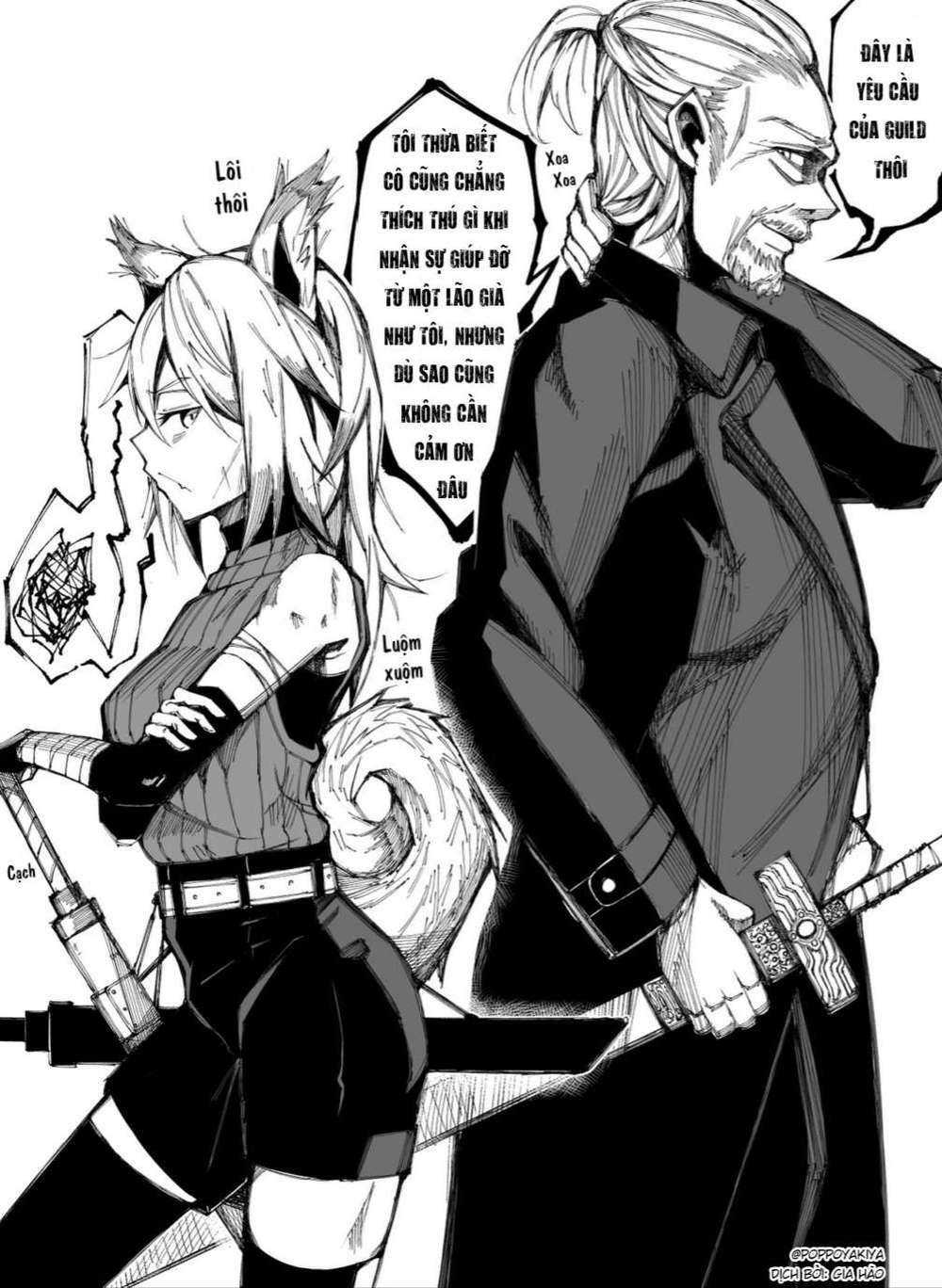 nguời lính gạo cội và cô gái thú nhân chapter 0 1
