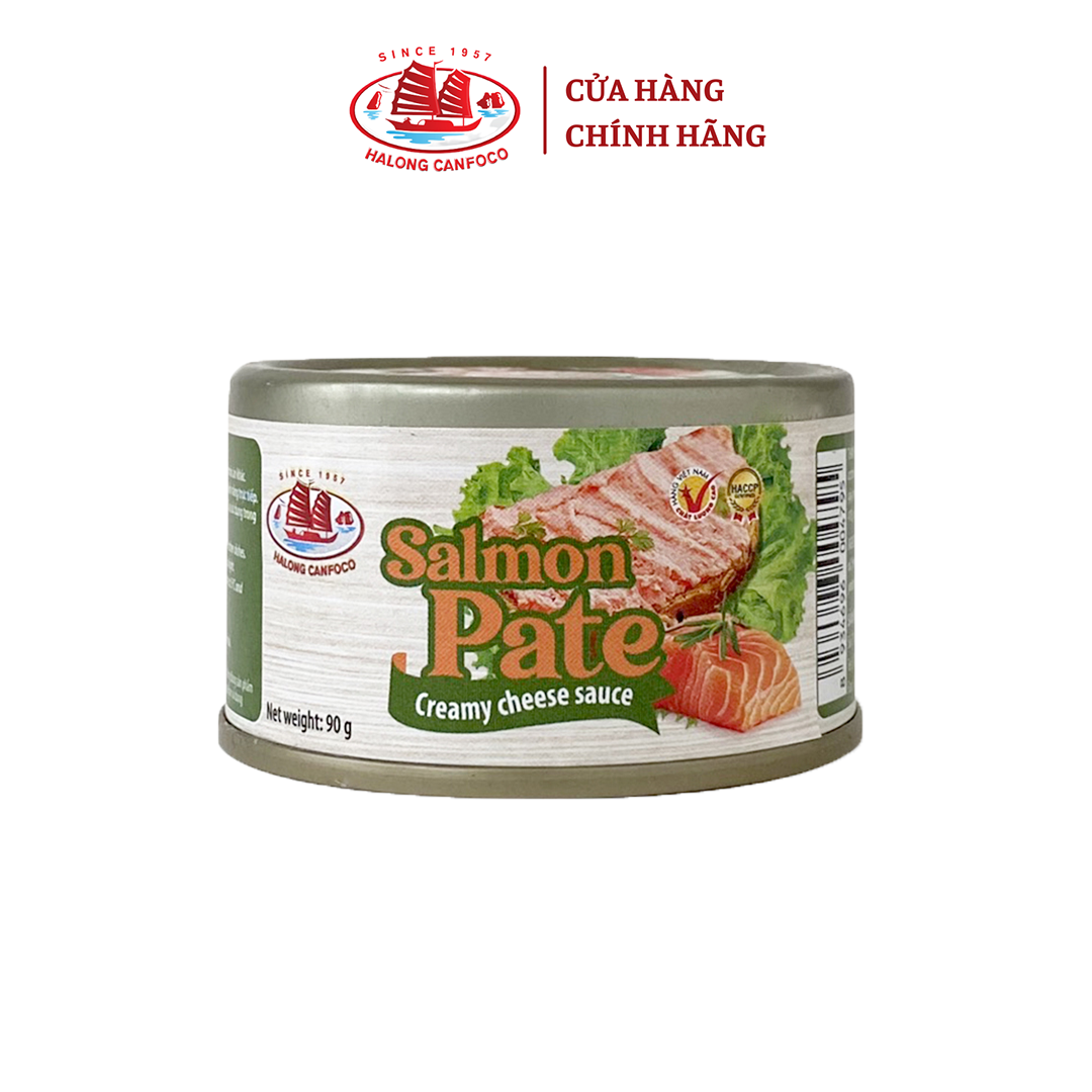 Pate cá hồi sốt phô mai kem Hạ Long - 90g [DATE T06/2024]