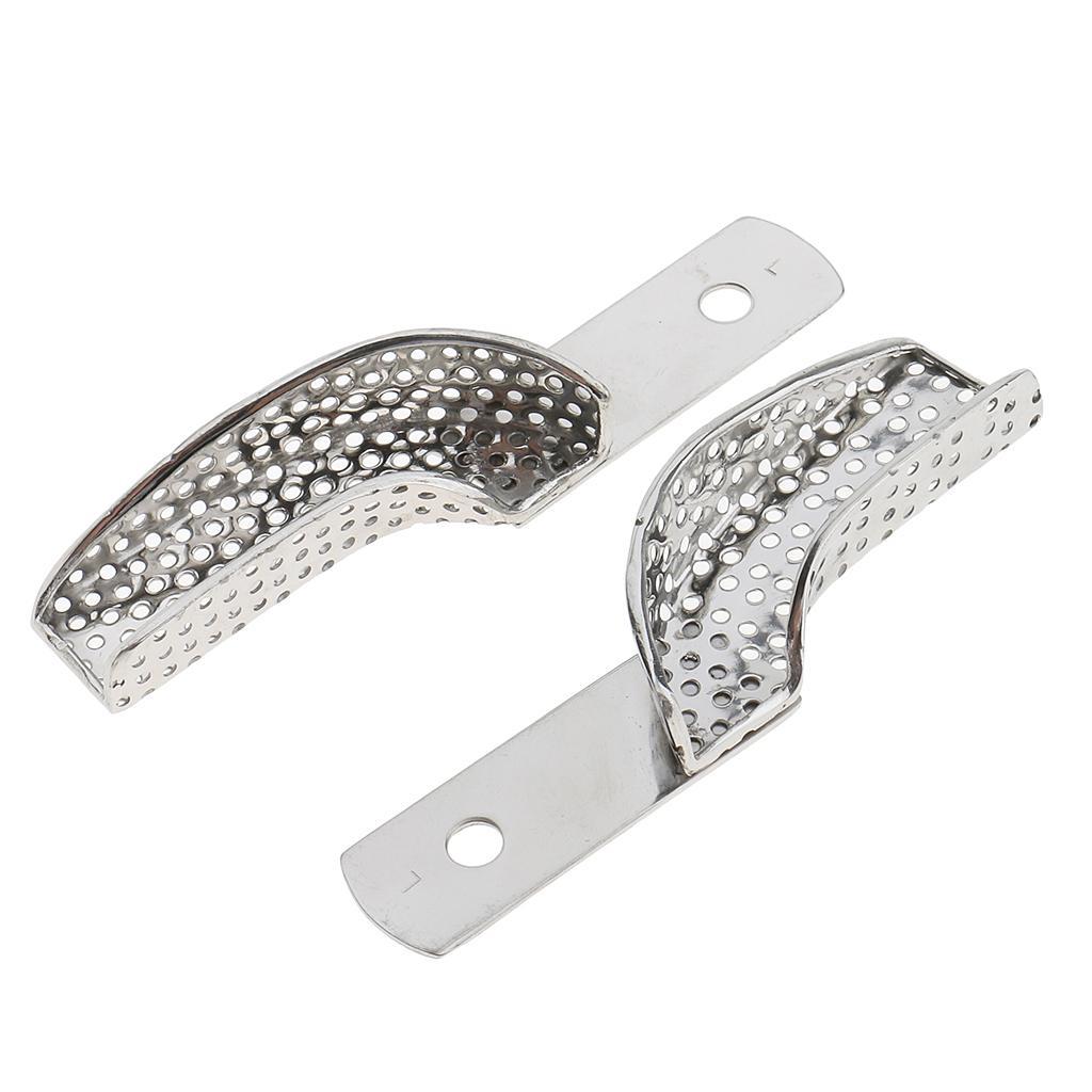 3pcs Stainless Steel Impression Teeth Tray Autoclavable