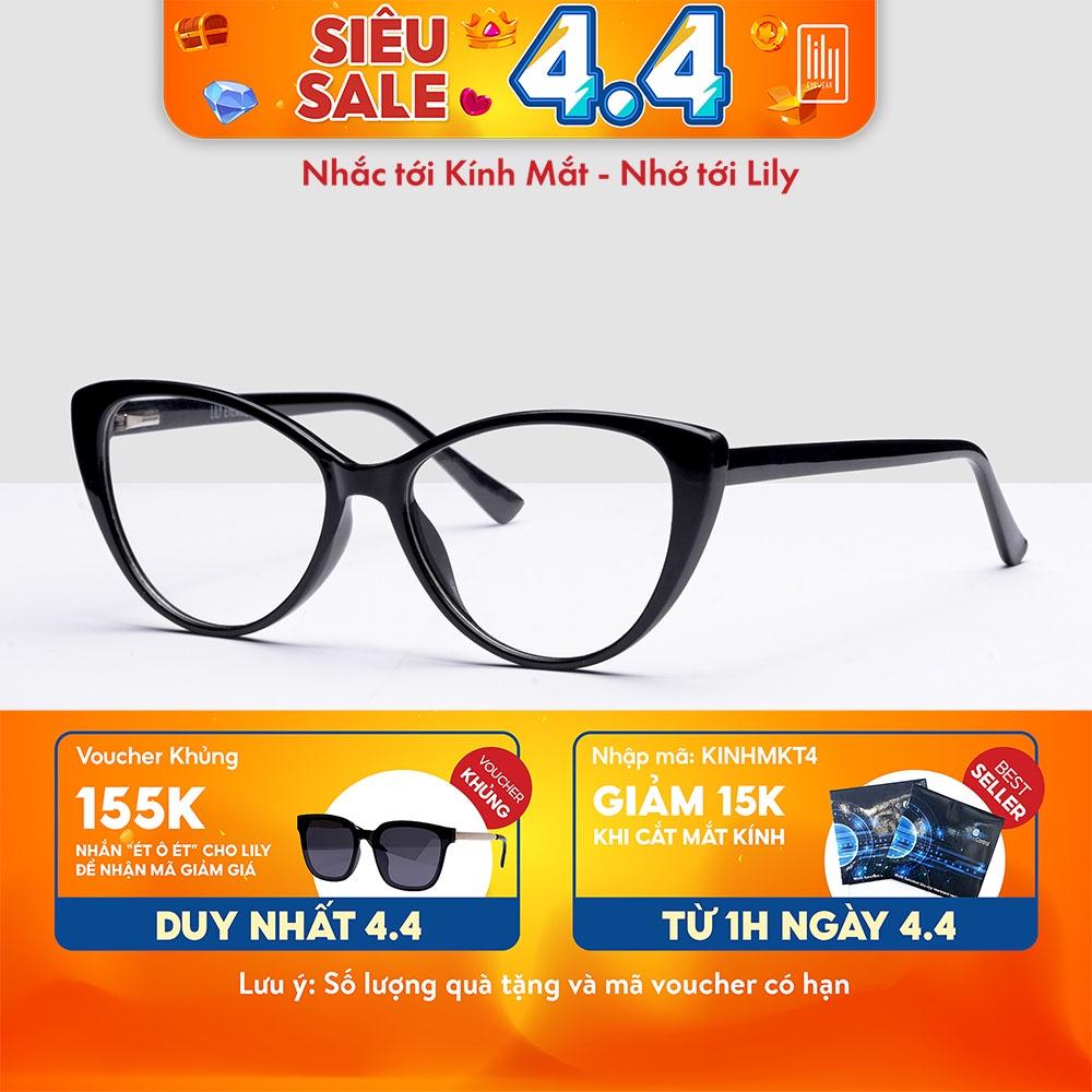 Gọng kính mắt mèo nữ LILYEYEWEAR chất liệu cao cấp kiểu dáng mới lạ thời trang C0012