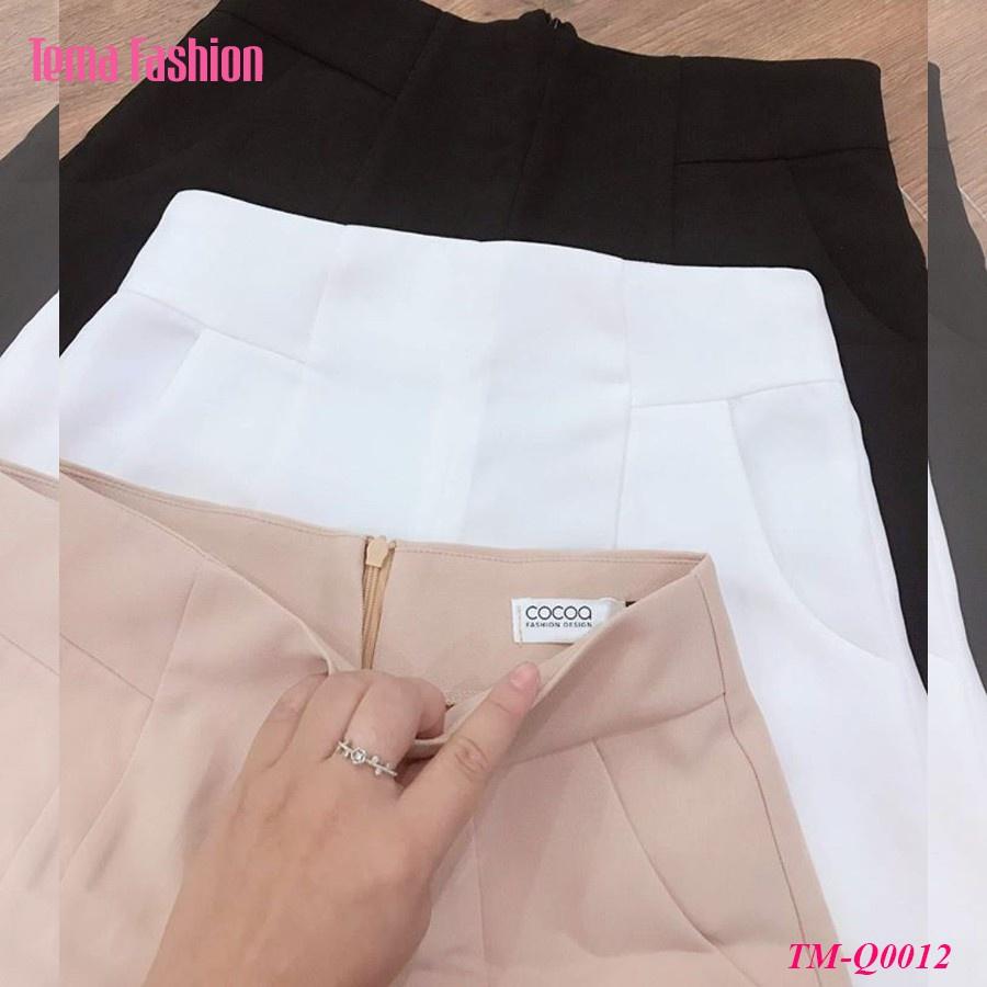Quần đùi short nữ THE MEI 1992 cao cấp - Quần sooc nữ lưng cao ôm eo thời trang công sở thanh lịch