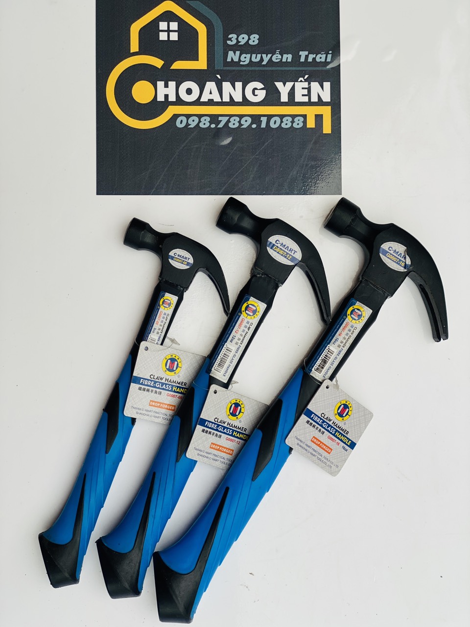 450g Búa nhổ đinh cán thép 16oz G0007-16 C-MART