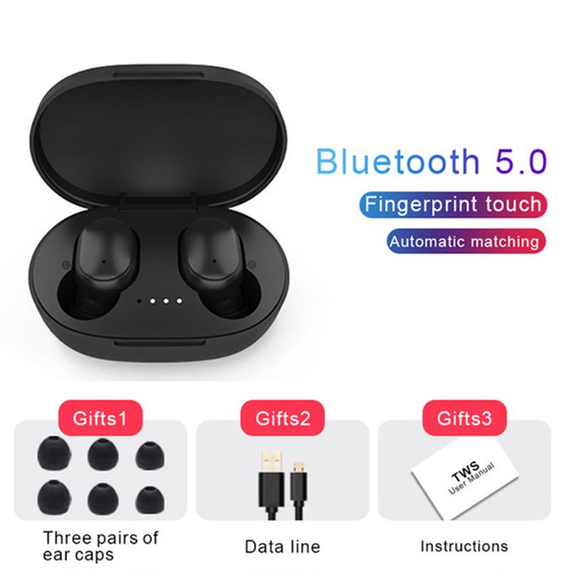 Tai Nghe Không Dây TWS Tai Nghe Nhét Tai 9D HIFI Stereo Chống Nước Tai Nghe Nhét Tai Tai Nghe Sạc Hộp Có Mic Cho Xiaomi Điện Thoại Thông Minh Iphone