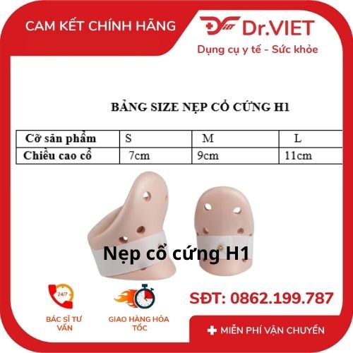 Nẹp cổ cứng H1 (S, M, L)