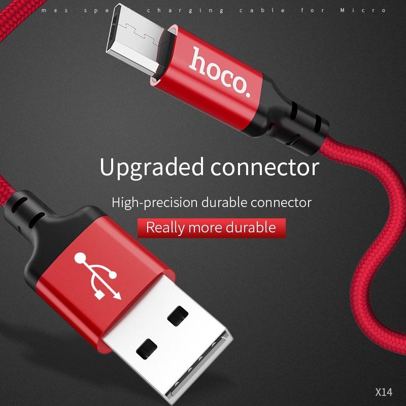 Cáp sạc nhanh Hoco Micro USB Dài 2m 1m 5V2A chuyên dụng cho điện thoại Android XIAOMI SAMSUNG HUAWEI