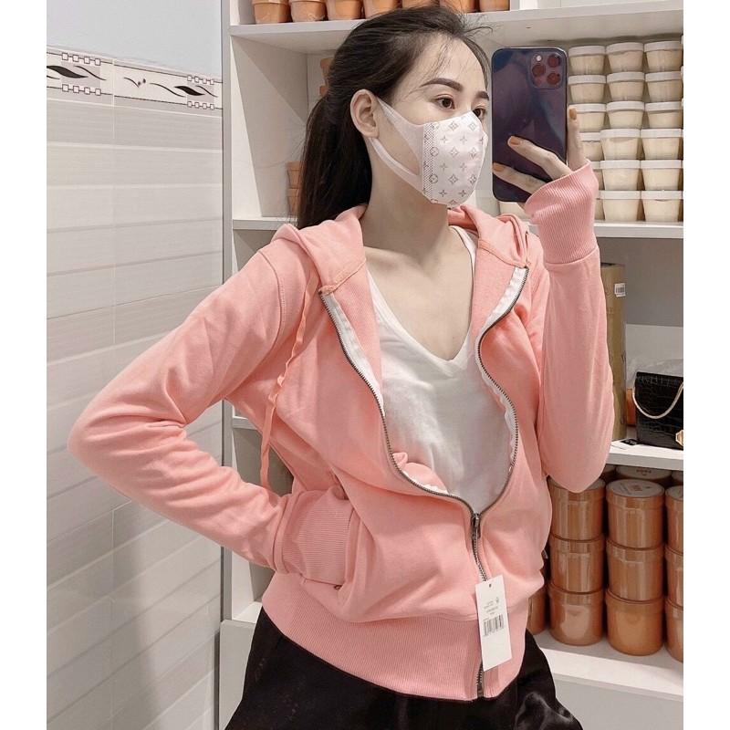 ÁO KHOÁC THUN NỮ DÂY KÉO CÓ TÚI TRONG LUÔN Ạ