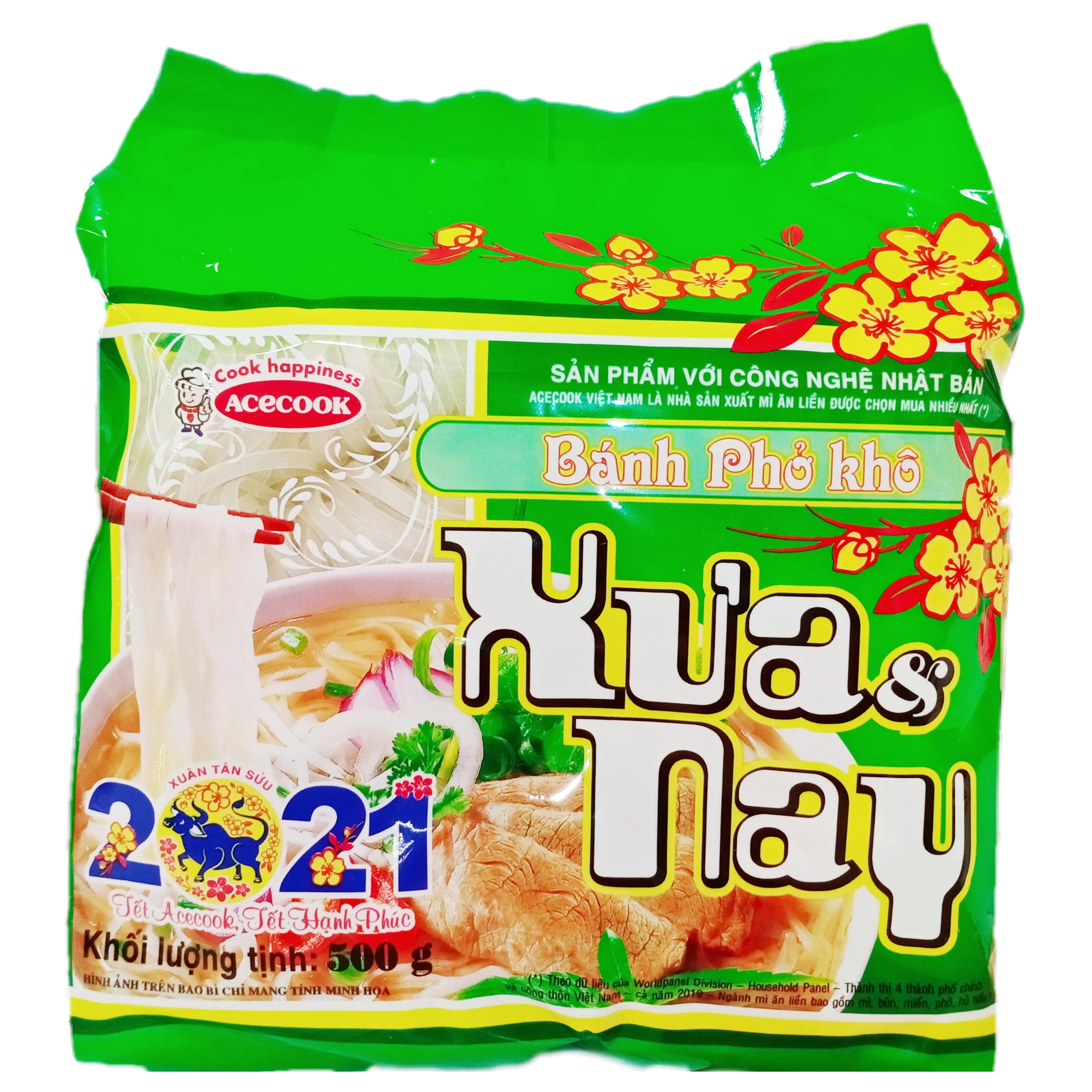 Bánh Phở Khô Xưa Và Nay Acecook (500g)