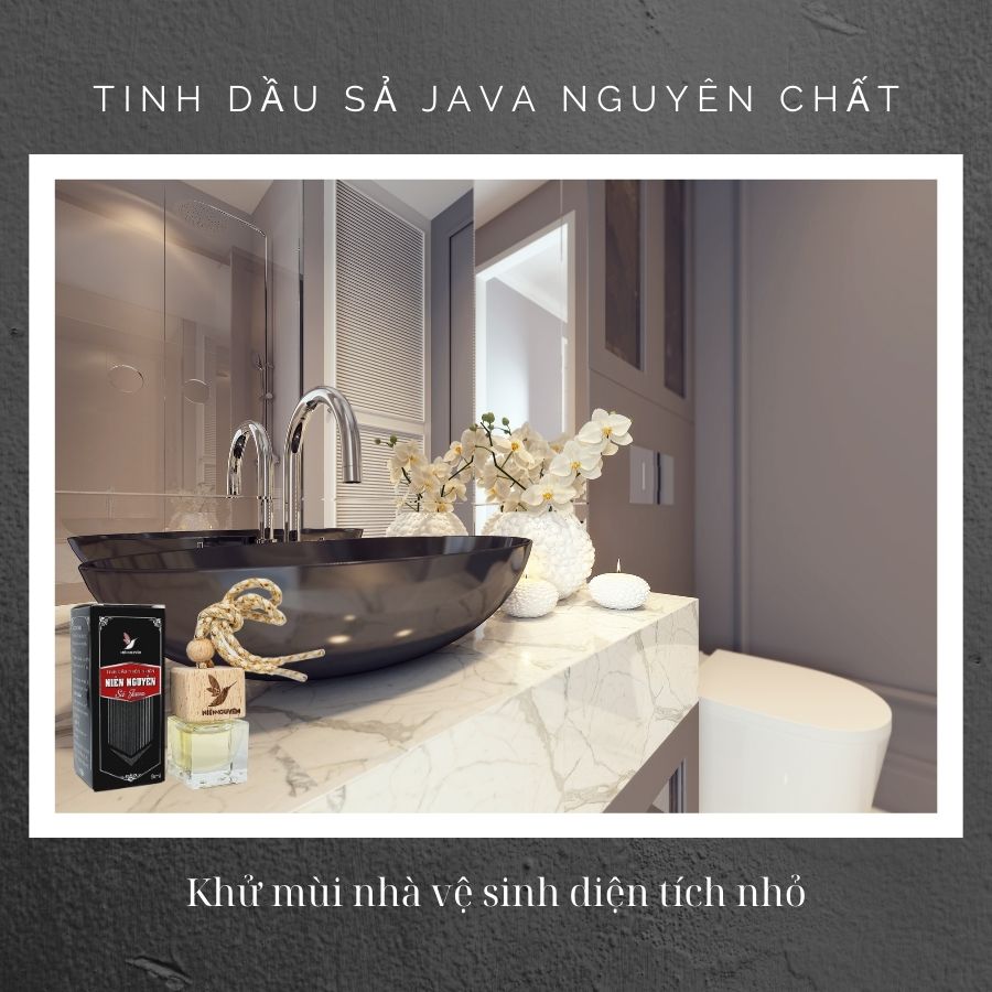 Tinh Dầu Sả Java Nguyên Chất - Chai Treo Khử Mùi (8ml): Khử mùi xe, mùi ẩm mốc, đuổi muỗi, thư giãn...