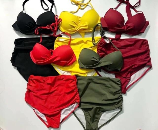 Bikini 2 mảnh áo xoắn ngực đỏ ( Kèm ảnh feedback)