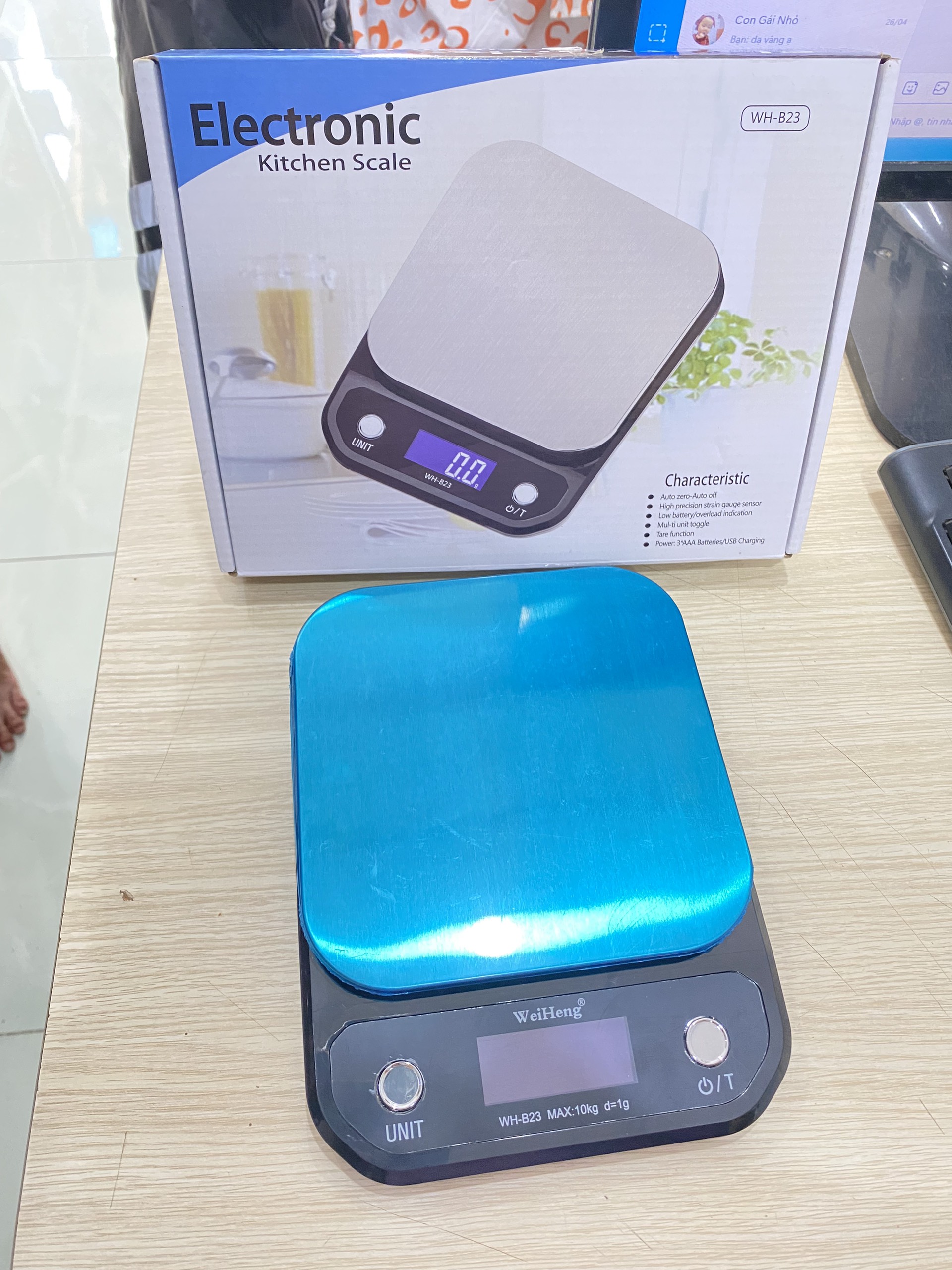 Cân Điện Tử Nhà Bếp Weiheng 10kg/1G