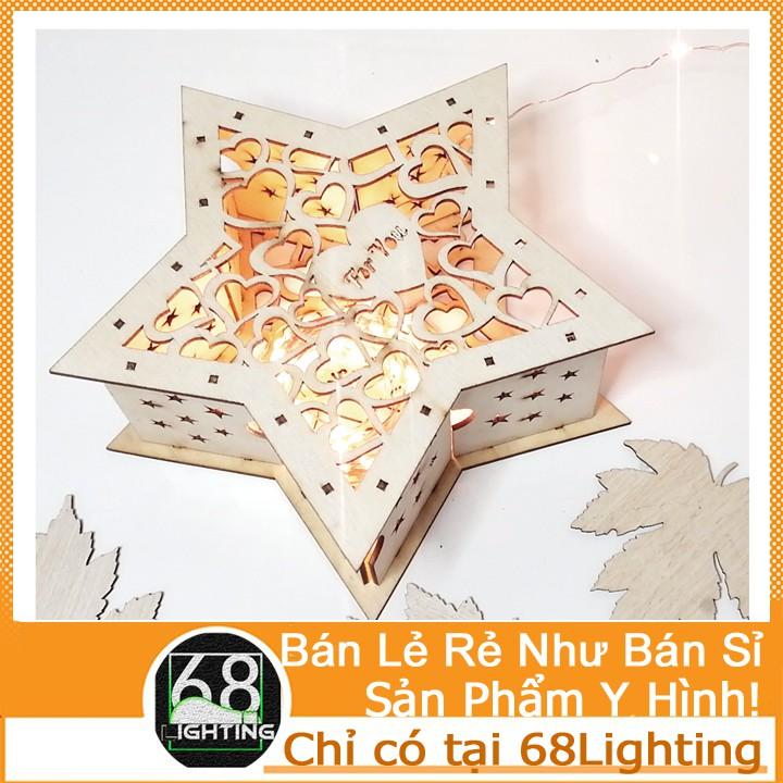 Đèn gỗ , đèn trang trí, đèn thả trần, đèn decor phòng ngủ ngôi sao cao cấp - giá rẻ LP0771