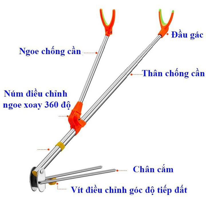 Chống Cần Câu Đài, Chống Cần Câu Tay, Chống Cần Câu Đơn,Chống Cần Câu Cá Siêu Tiện Lợi