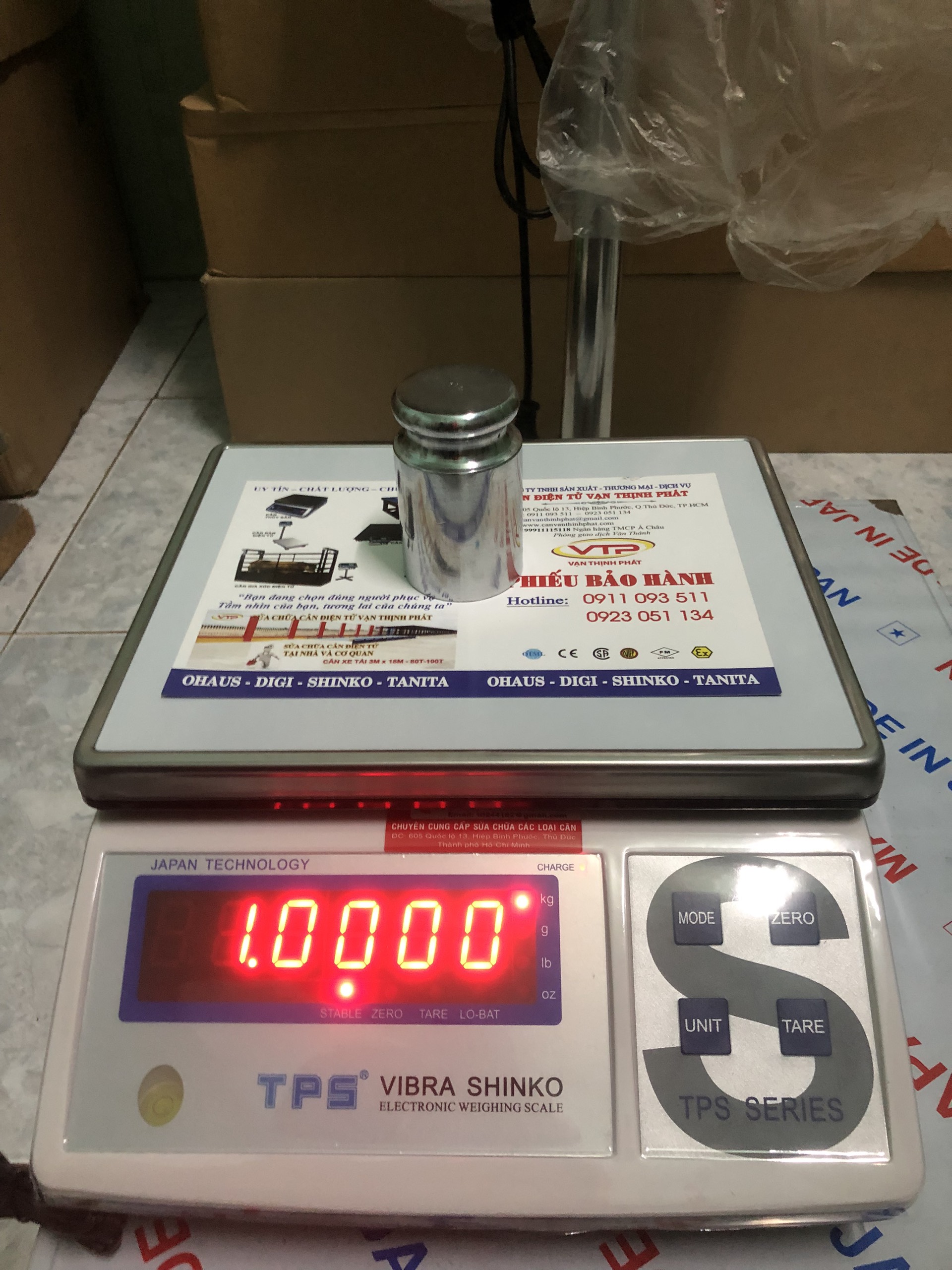 Cân Điện Tử VIBRA SHIKO TPS 15 KG 0.5 G